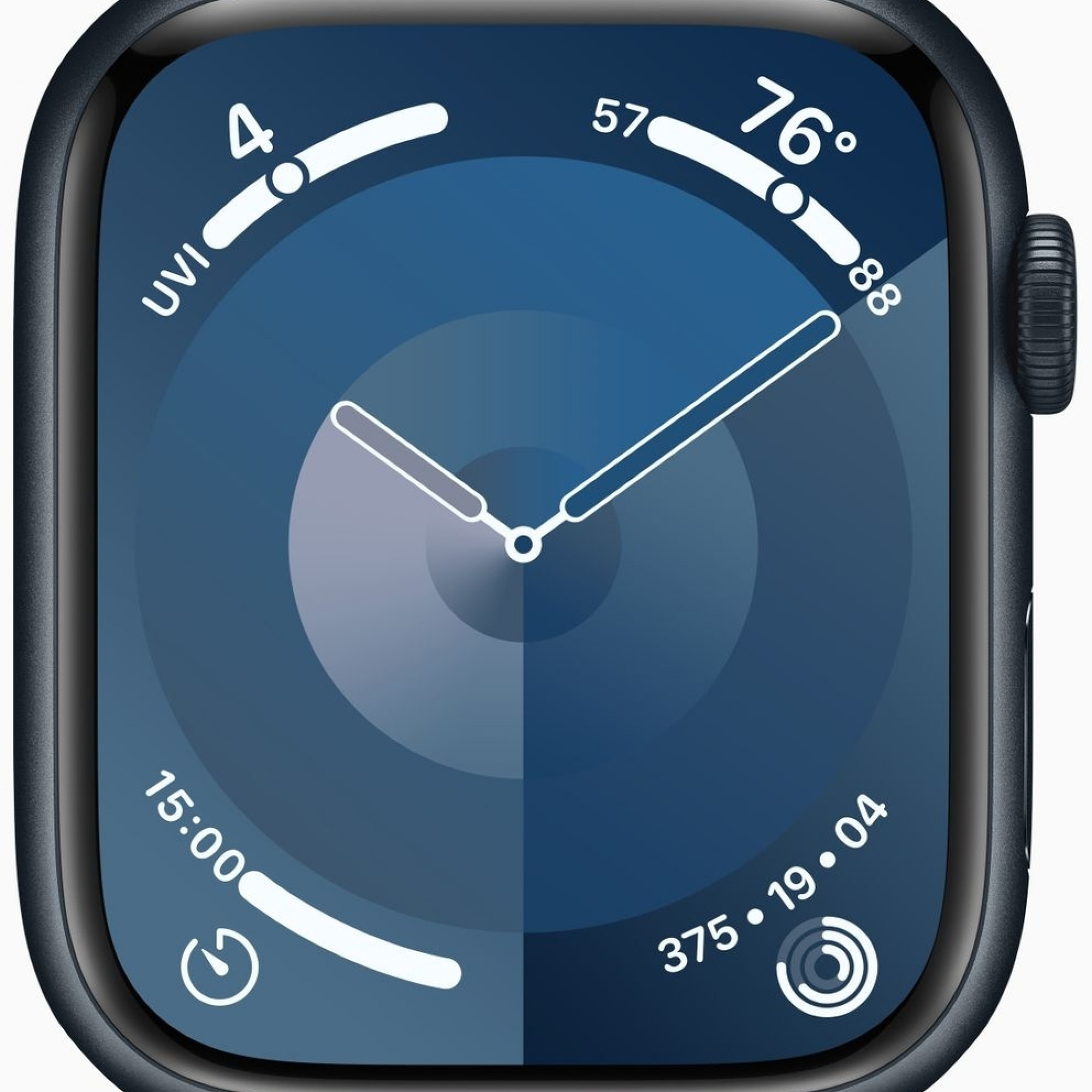 Apple Watch Series 9 GPS 41mm Midnight Aluminum Case w. Midnight Sport Band - M/L (MR8X3)